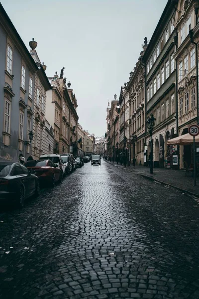 Ruas Praga Inverno Época Natal — Fotografia de Stock