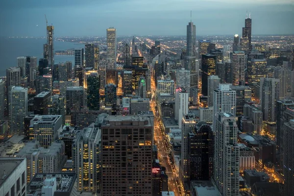 Gyönyörű Felvétel Felhőkarcolók Chicago Illinois Egyesült Államok — Stock Fotó