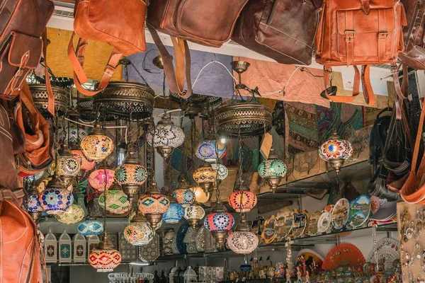 Eine Straßenboutique Mit Souvenirs Granada Spanien — Stockfoto