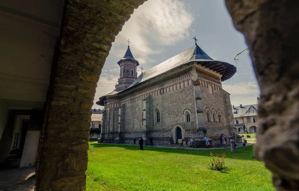 Het Neamt Klooster Een Roemeens Orthodoxe Religieuze Nederzetting Roemenië — Stockfoto