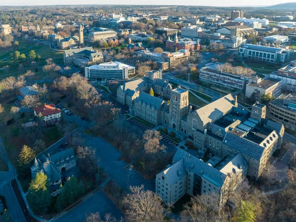 2022 Early Morning Aerial Autumn Image Area Surrounding City Ithaca — Stock Photo, Image