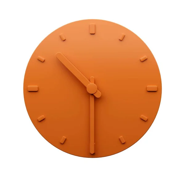 Renderowana Ilustracja Ikony Zegara Premium Pomarańczowy Białym Tle Ikony — Zdjęcie stockowe