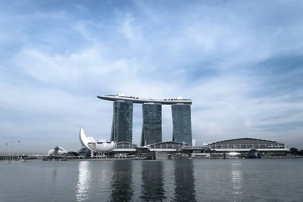 stock image The modern buildings in the urban area in Singapore