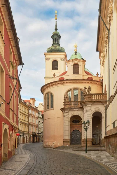 Antigua Calle Edificios Ciudad Praga República Checa —  Fotos de Stock