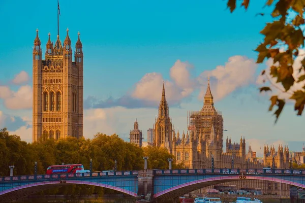 Uma Vista Aérea Palácio Westminster — Fotografia de Stock