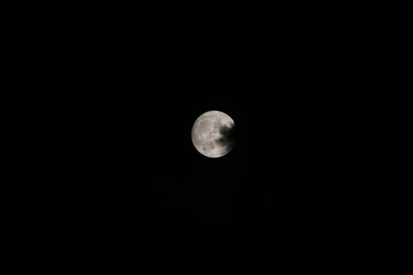 Pleine Lune Dans Ciel Sombre Parfait Pour Papier Peint — Photo
