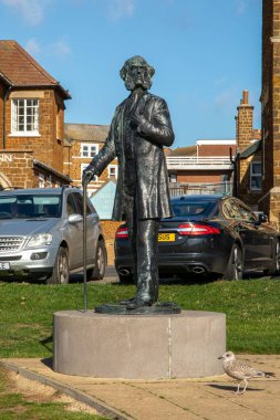 Henry Styleman ve Strange 'in heykeli. Hunstanton' ın kurucusu.