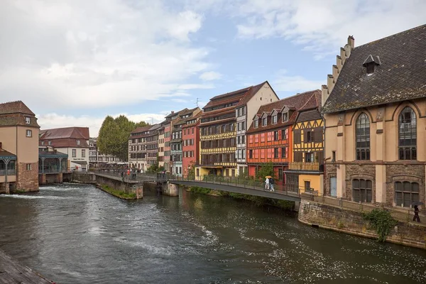 Vista Uma Região Estrasburgo França Conhecida Como Petite France — Fotografia de Stock