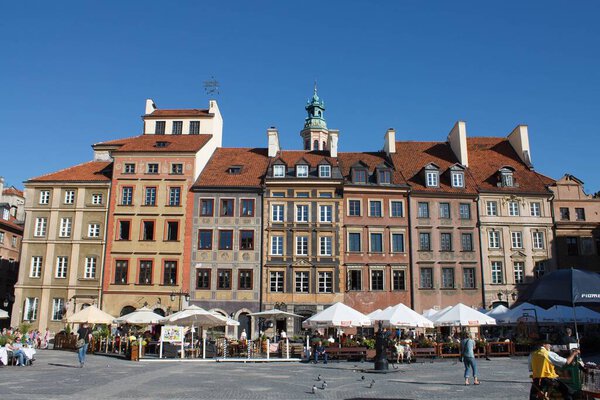 The Old Town Market Place in Warsaw, Poland