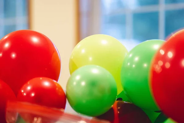 Ein Bunter Luftballonschmuck Weihnachten — Stockfoto