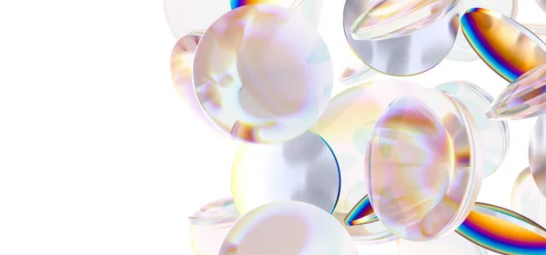 空の白い背景に単離された透明なビタミン薬のイラスト — ストック写真