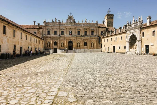 Obraz Fasady Certosa Padula Klasztor Wawrzyńca Kampania Włochy — Zdjęcie stockowe