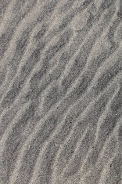 Top View Wavy Lines Sand Beach — Stock Photo, Image