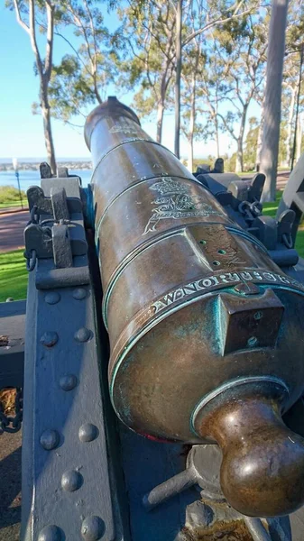Крупный План Старой Пушки Перте Западная Австралия — стоковое фото