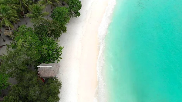 Eine Luftaufnahme Der Küste Des Subic Strandes Auf Den Philippinen — Stockfoto
