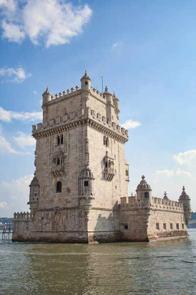 Una Splendida Vista Sulla Torre Belem Fortificazione Lisbona Portogallo — Foto Stock