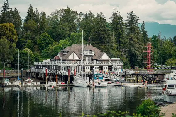 Egy Csónakház Stanley Parkban Vancouverben — Stock Fotó