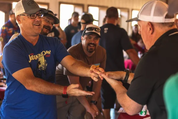 Coaches Staff Gathered Burnett Thunderbird Lodge Discuss Plan Next Season — Stock Photo, Image