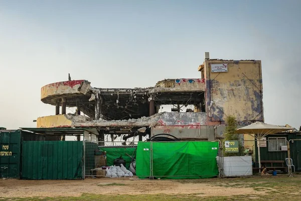 Antigo Clube Música Bombardeado Abandonado Tel Aviv Israel — Fotografia de Stock