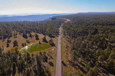 Apaçi Bölgesi Ulusal Ormanı boyunca kırsal yol