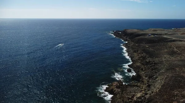 Widok Lotu Ptaka Przybrzeżną Teneryfę Wyspach Kanaryjskich Hiszpanii — Zdjęcie stockowe