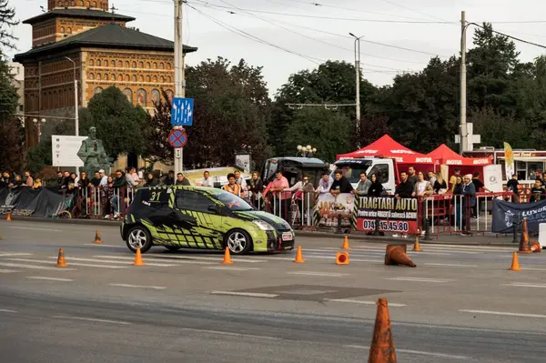 Uno Scatto Persone Auto Iasi Rally 2022 Durante Bellissimo Autunno — Foto Stock