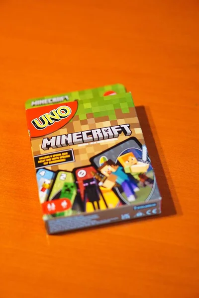 Uno Minecraft Παιχνίδι Καρτών Ένα Κουτί — Φωτογραφία Αρχείου