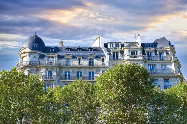 Paris Belles Façades Haussmann Dans Quartier Luxe Capitale Avenue Breteuil — Photo