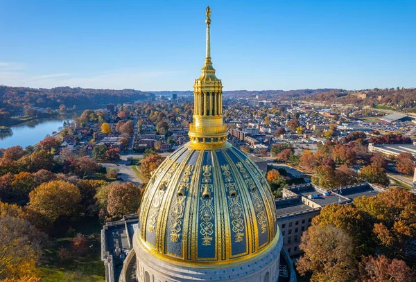 Eine Luftaufnahme Des West Virginia State Capitol Building Und Der — Stockfoto