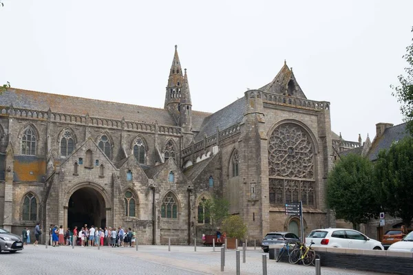 Saint Pol Leon Cathedral Historical Building French Brittany — Stock Photo, Image