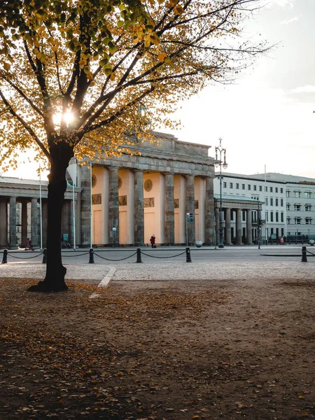 Ein Schöner Blick Auf Die Fassade Des Brandenburger Tors Berlin — Stockfoto