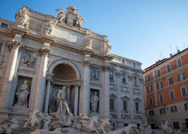 Der Trevi Brunnen Rom Italien — Stockfoto