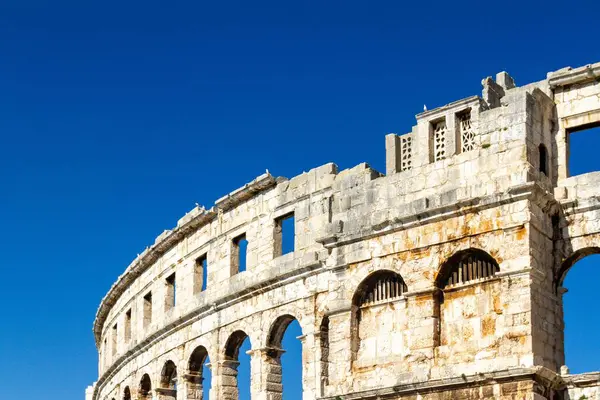 Ruinerna Den Romerska Amfiteatern Pula Kroatien — Stockfoto