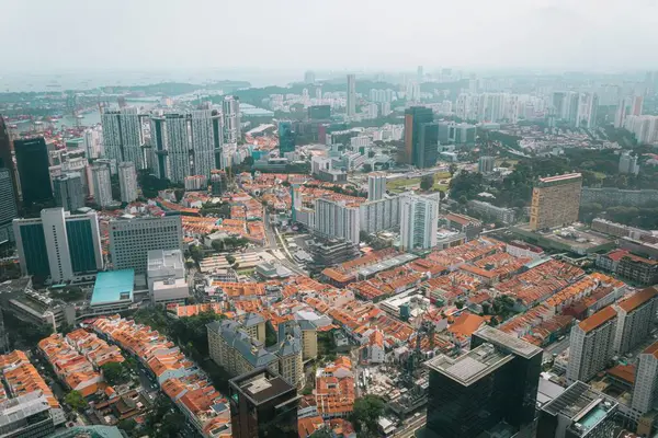 Сучасні Будівлі Міському Районі Сінгапуру — стокове фото