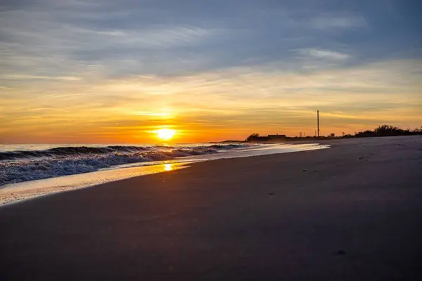 Ein Schöner Blick Auf Das Meer Bei Sonnenuntergang — Stockfoto