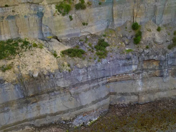 Αεροφωτογραφία Των Βράχων Στο Shanklin Isle Wight Μεγάλη Βρετανία — Φωτογραφία Αρχείου