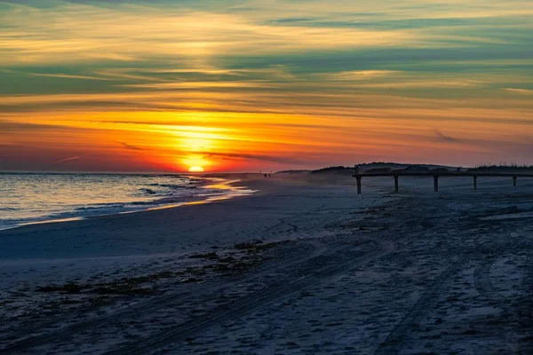 Vacker Bild Havet Vid Solnedgången — Stockfoto