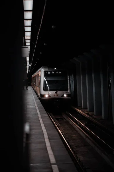 Metro Roterdão Perto Estação Beurs — Fotografia de Stock