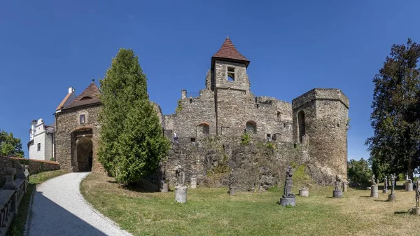 Красивый Вид Руины Средневекового Замка Кленова Чехии — стоковое фото