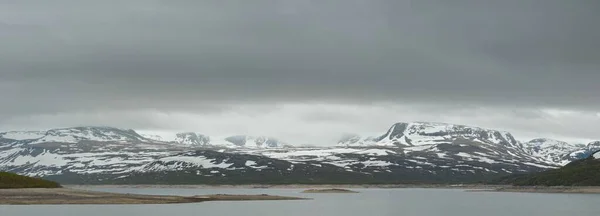 Ett Molnigt Landskap Aurlandsvangen Norge — Stockfoto