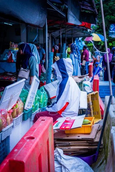 Cameron Highlands Pahang Malezya Daki Islak Markette Kamufle Olmuş Bir — Stok fotoğraf