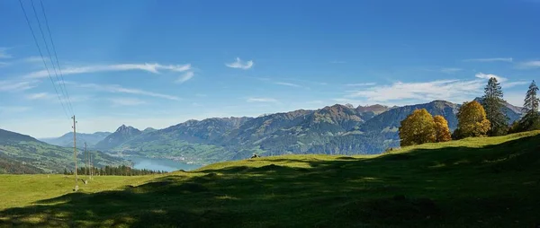 Дивовижний Маршрут Ріґі Панорама Люцерні Швейцарія — стокове фото