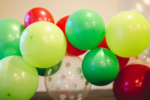 Ein Bunter Luftballonschmuck Weihnachten — Stockfoto