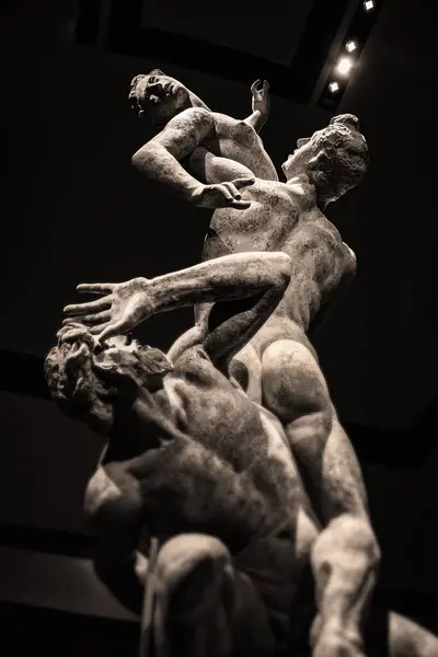 Una Estatua Humana Florencia — Foto de Stock