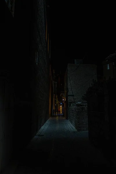 Темний Провулок Старому Місті Алеппо — стокове фото