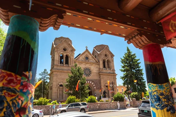Cathedral Basilica Saint Francis Assisi Santa New Mexico Usa — Stock Photo, Image