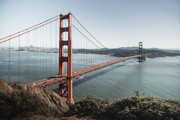Arka Planda San Francisco Silueti Olan Kuzey Bakış Açısından Golden — Stok fotoğraf