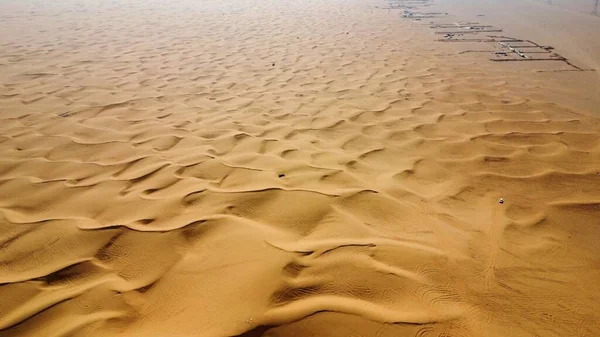 Aerial Desert Sand Dunes Silky Smooth Texture — Stock Photo, Image