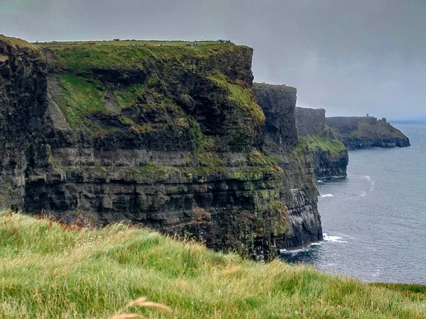 Het Uitzicht Zee Kliffen Van Moher Ierland — Stockfoto