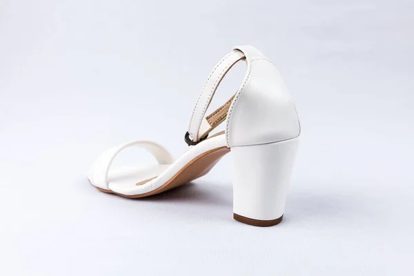 Пара Взуття Білому Тлі — стокове фото